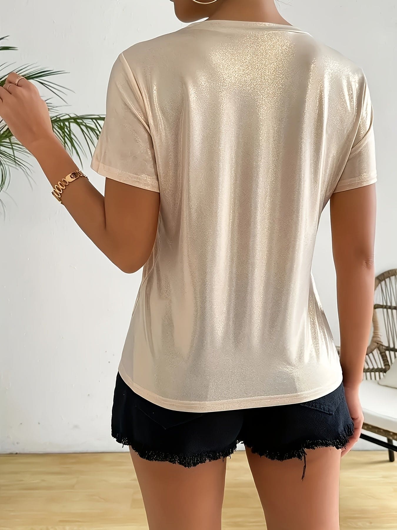 Women's Champagne Sparkle Graphic Tee - "UNDER-ESTIMATE ME THAT'll BE FUN!" Quote, Casual Round Neck, Short Sleeve, Polyester Blend, Machine Washable - Perfect for Spring/Summer/Fall
