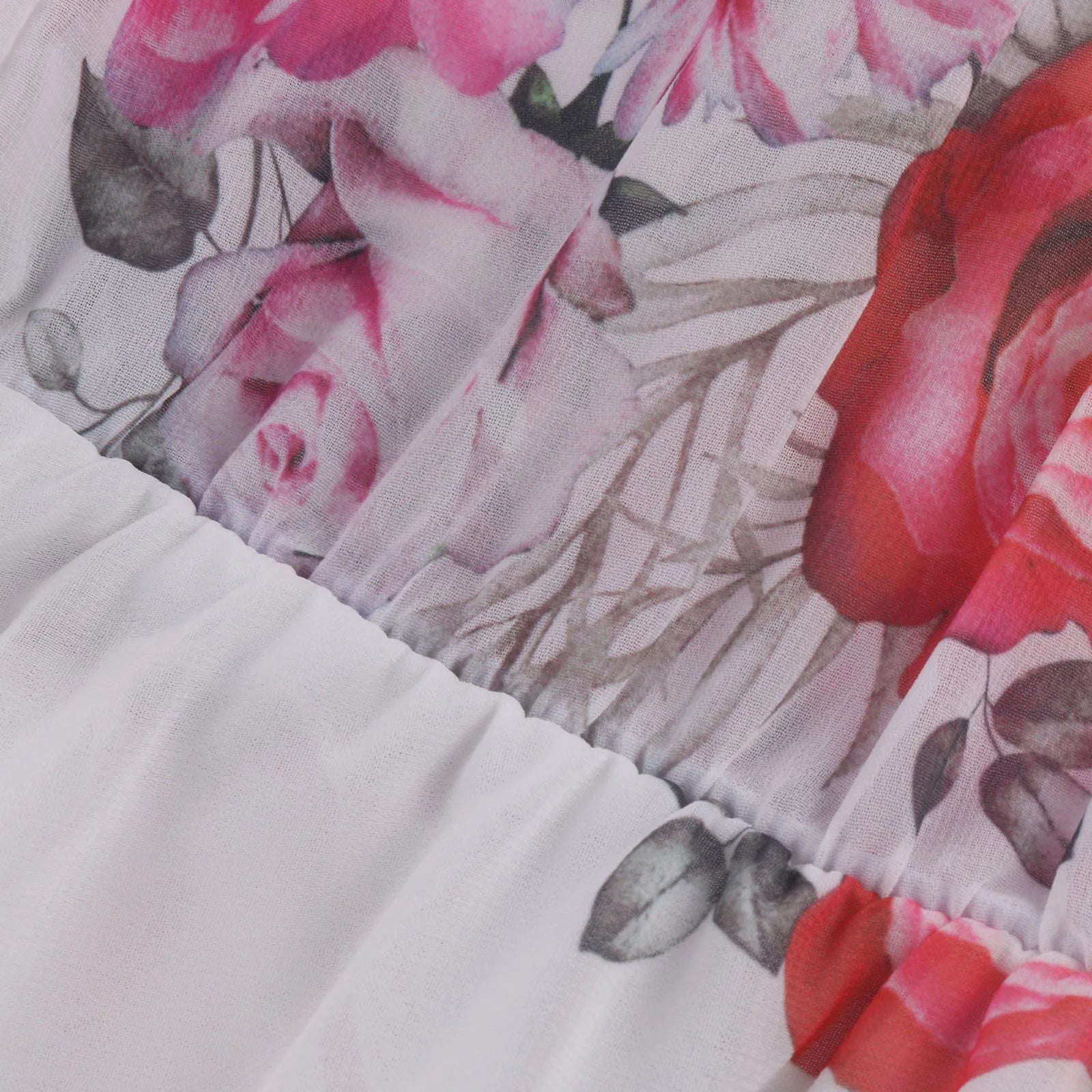 Women'S Spring/Summer New 2024 European And American Chiffon Printing Sexy Off Shoulder Strap Large Swing Ruffle Edge Dress
