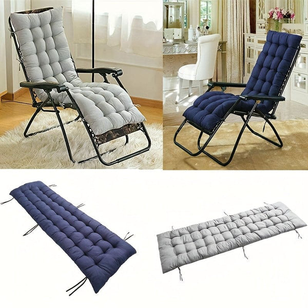 1pc Plush Lounger Recliner Chair Cushion Replacement - Soft, Water-Resistant, and Durable for Outdoor Garden Bench Seat Home Decor - Easy to Clean and Install