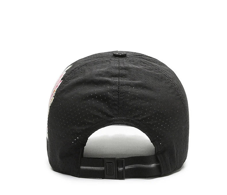 Sommer Quick Dry Baseball Caps for menn og kvinner Blomstersolhatter trykt kinesisk stil Blomstersolhatter Utendørshatter
