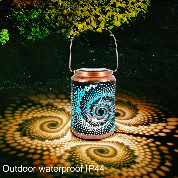 1pc Solar Light Outdoor Hanging Light, Metal LED Light, 4 Lumens Solar Garden LED Decorative Lighting, Garden, Courtyard, Decorative Lanterns