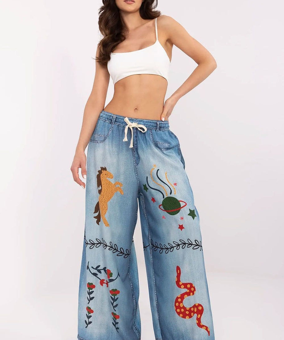  Women trousers model 210029 Italy Moda 