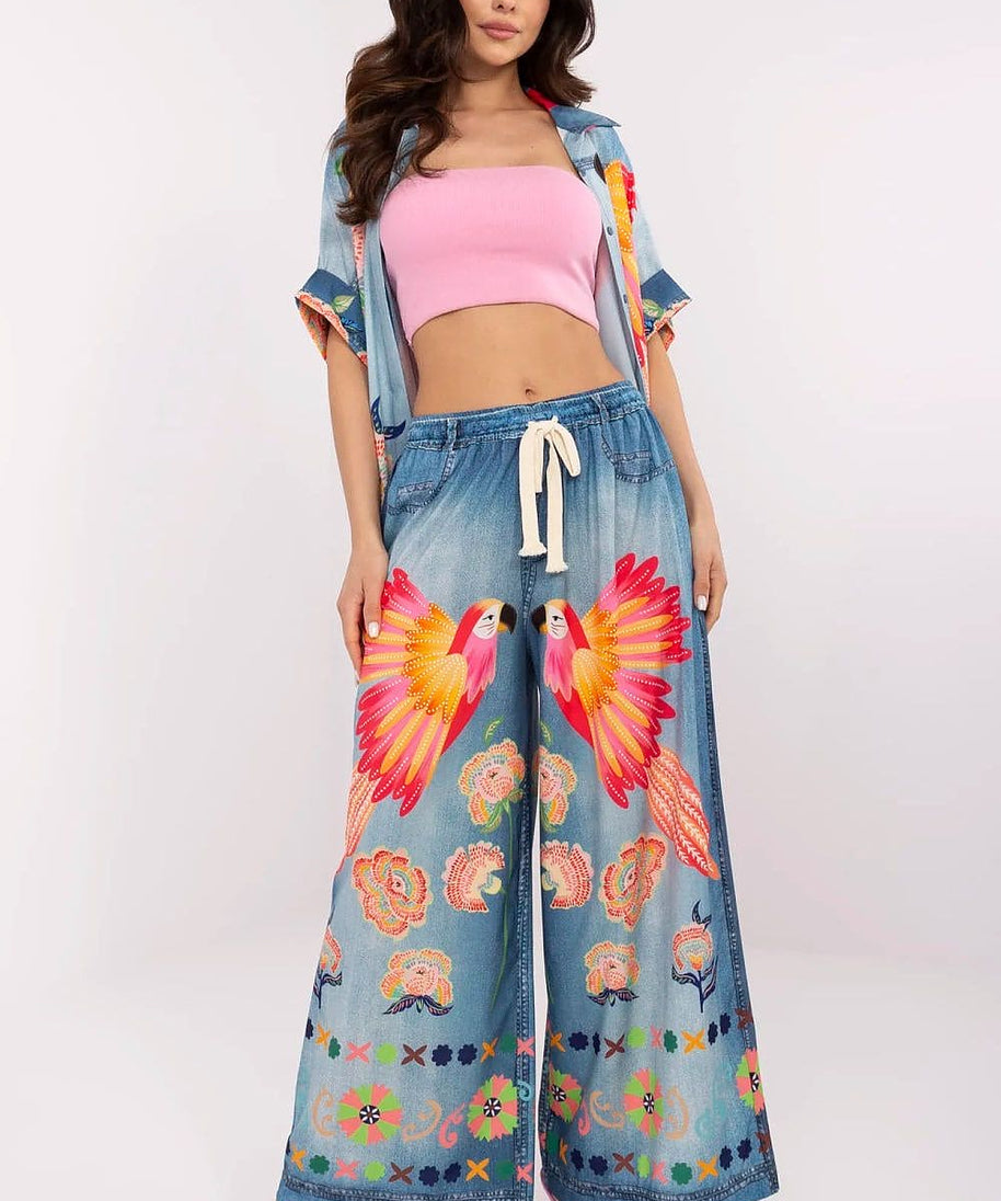  Women trousers model 210030 Italy Moda 