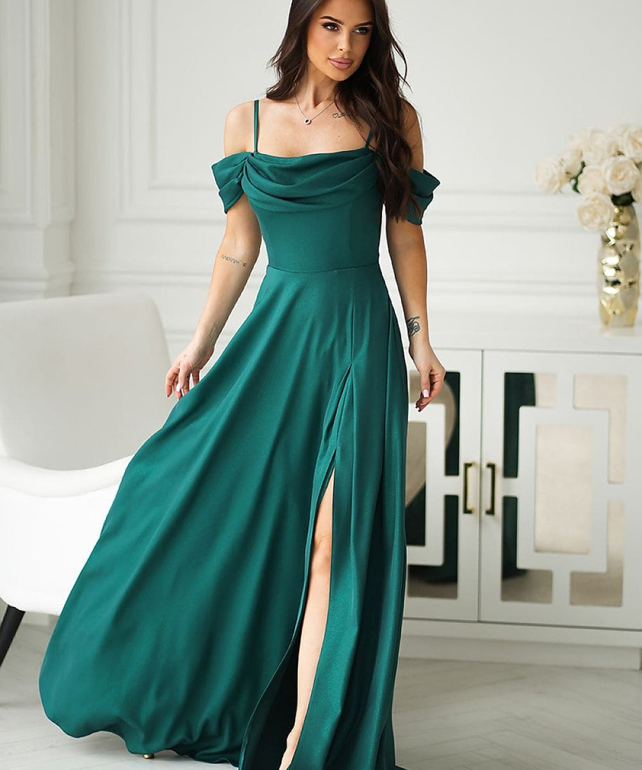  Long dress model 210724 Bicotone 