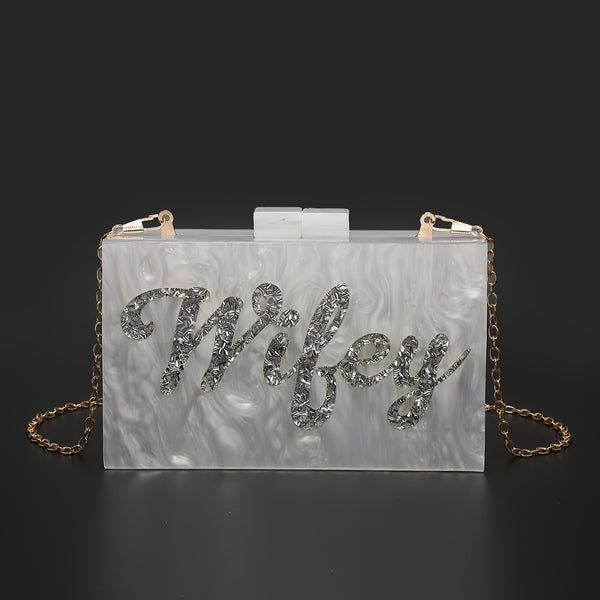Luxury Glitter Rhinestone Evening Bag - Exquisite Acrylic Clutch Purse with Elegant Formal Design - Perfect for Wedding Celebrations, Prom Nights, Cocktail Parties, and Carnaval Festivities