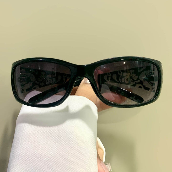 Apaircircle Punk-Inspired Fashion Fashion Glasses with Anti-Glare PC Lens, Durable Metal Hinge & Thick Frame - - MHMote